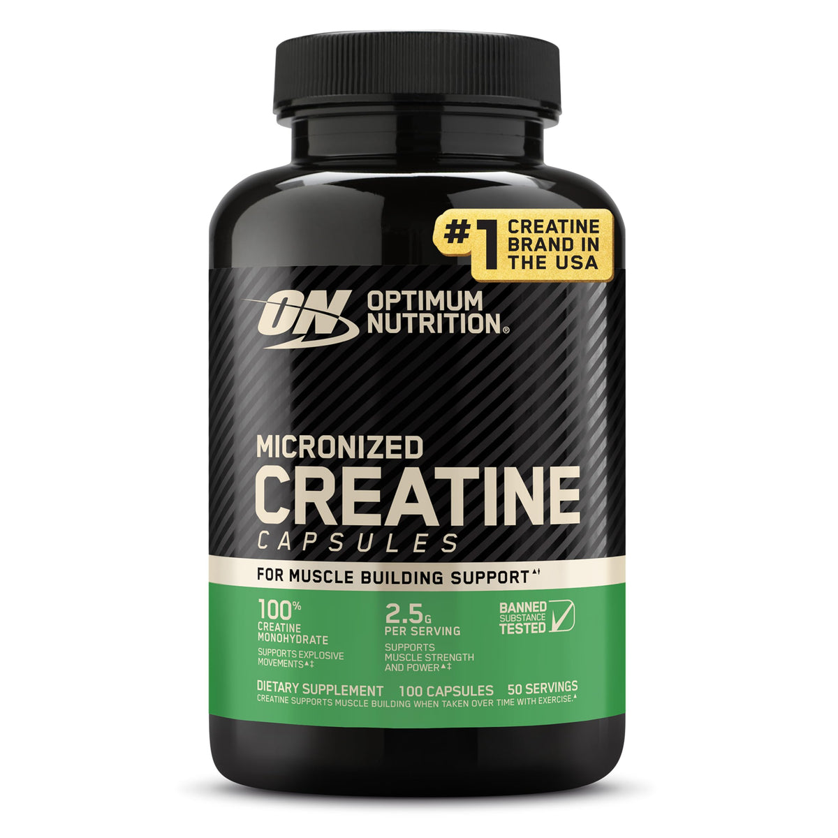 Optimum Nutrition Micronized Creatine Monohydrate Capsules, 300 Ct