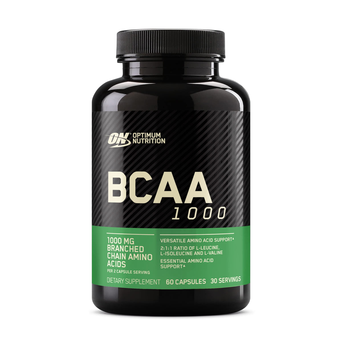 Optimum Nutrition BCAA Capsules, Keto Friendly, 1000mg, 400 Ct