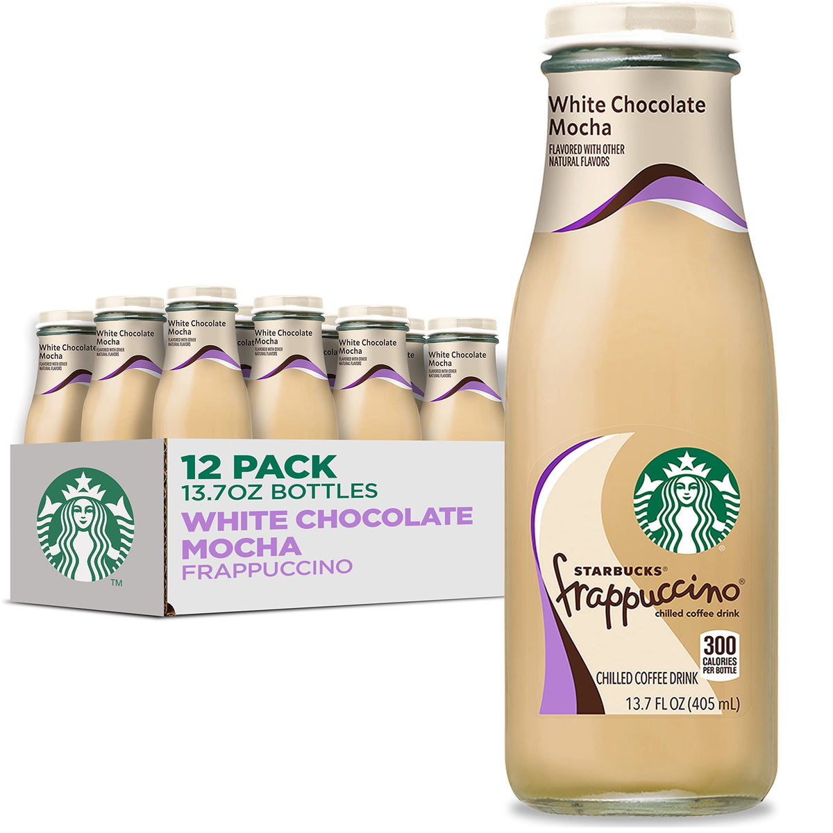 Starbucks Frappuccino Coffee Drink, Caramel, 13.7 fl oz Bottles (12 Pack)