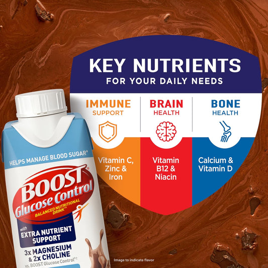 BOOST Glucose Control Ready to Drink Nutritional Drink, Chocolate, 8 FL OZ