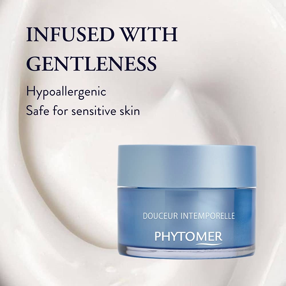 Phytomer Douceur Intemporelle Hydrating Face Cream | Anti-Aging Moisture Rescue Cream | Soothing, Lightweight Moisturizer for Sensitive Skin | Protect & Restore Youthful Skin | 50 ml