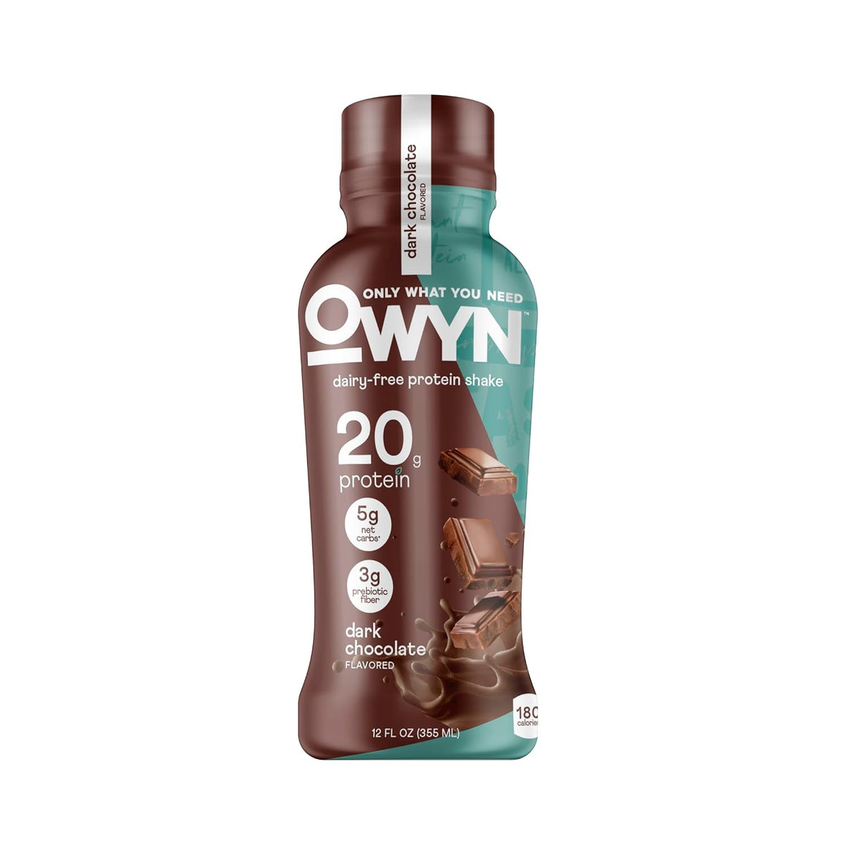 OWYN Only What You Need Dark Chocolate Flavored 20g Protein Shake, 12 Ct