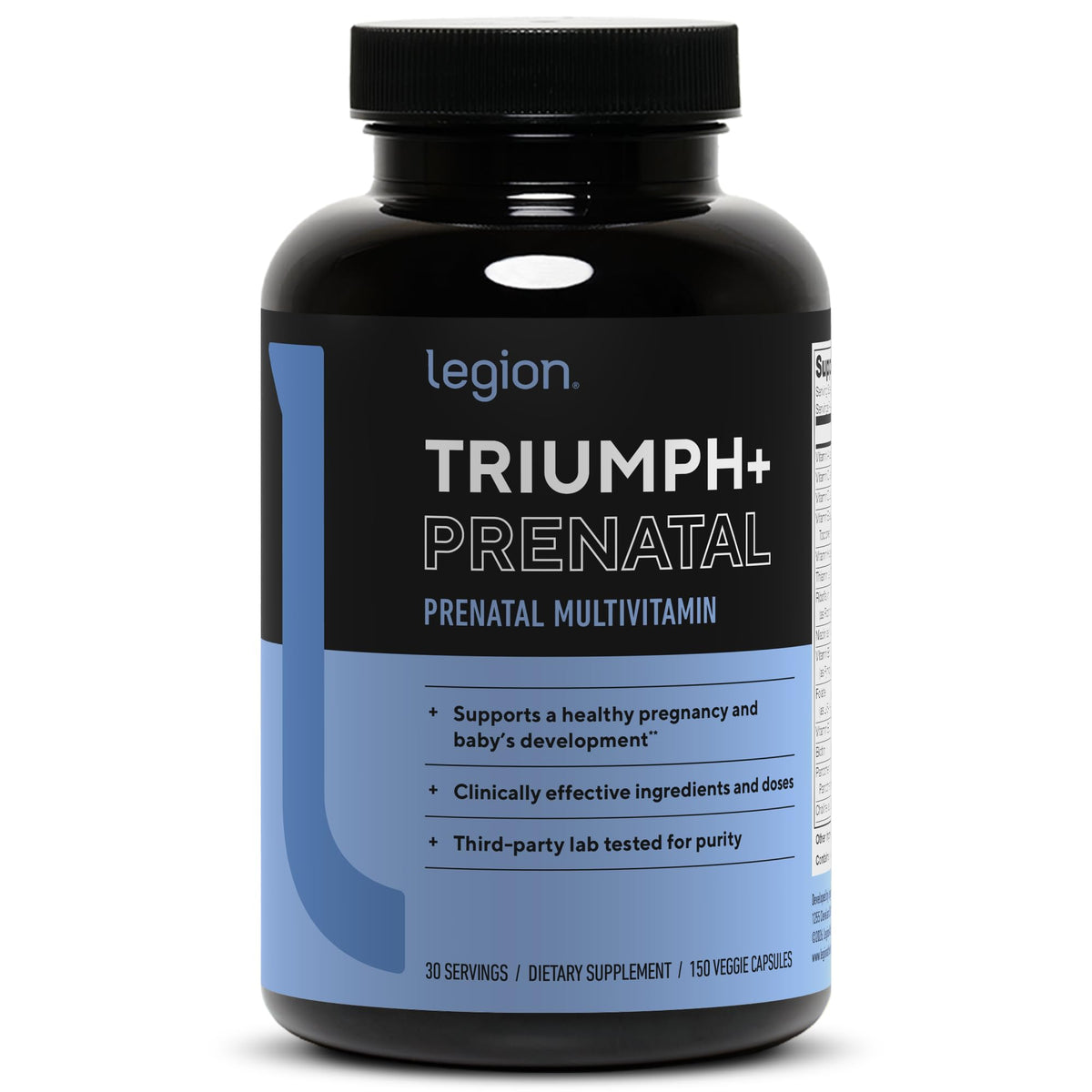 Legion Triumph Men's Sport Multivitamin Vitamin D3 Daily, 30 Servings