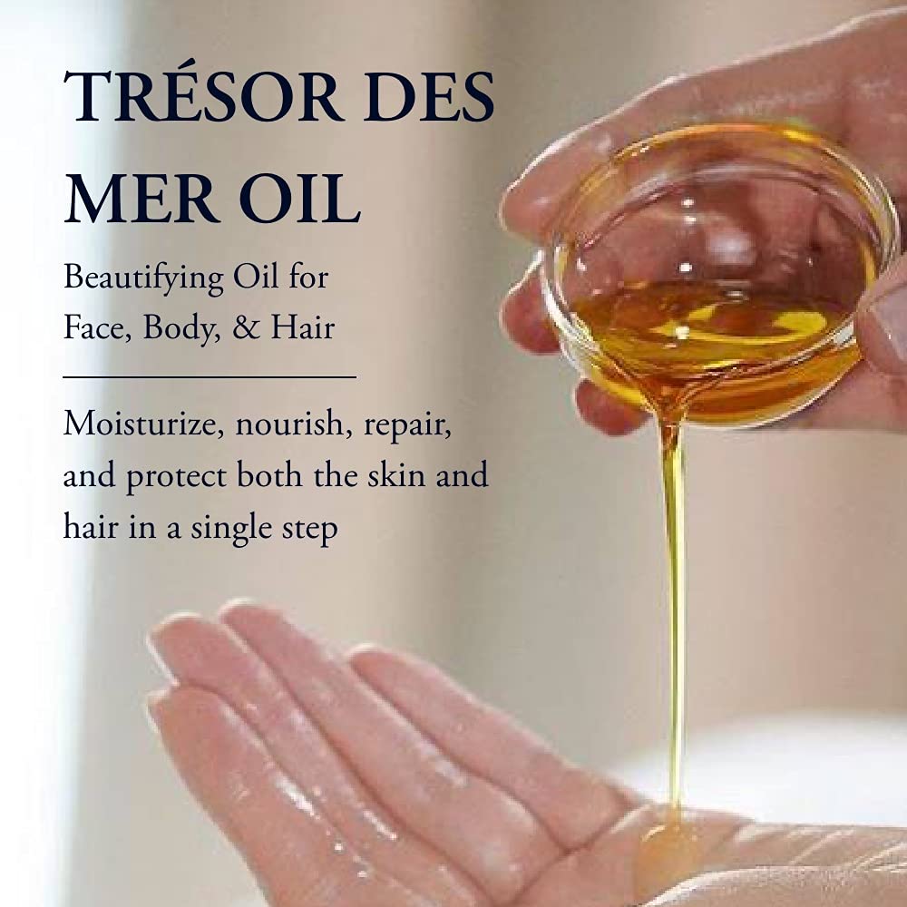 Phytomer Trésor Des Mers Hydrating Oil for Face, Body, and Hair | Moisturize, Nourish, Protect Skin & Hair | Hydrating Dry Oil Mist | Illuminating Beauty Elixir for Glowing Skin | 100 ml