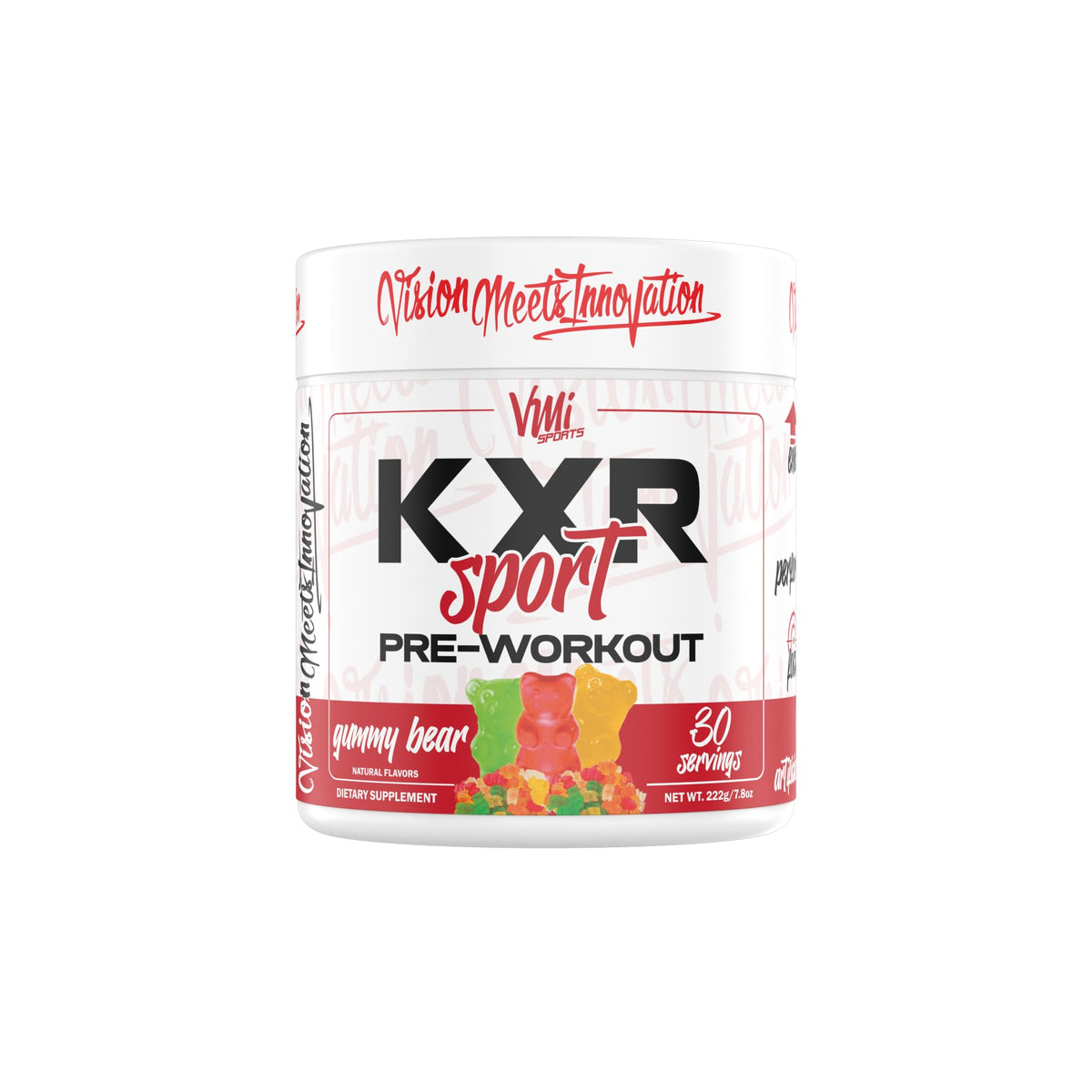 KXR High Stimulant Pre-Workout Energy Ready To Drink by VMI Sports | 400mg Caffeine, 6g Citrulline, 3.2g Beta-Alanine | Delicious – Convenient – Powerful | 12.5 oz bottles (12 bottles, Sour Candy)