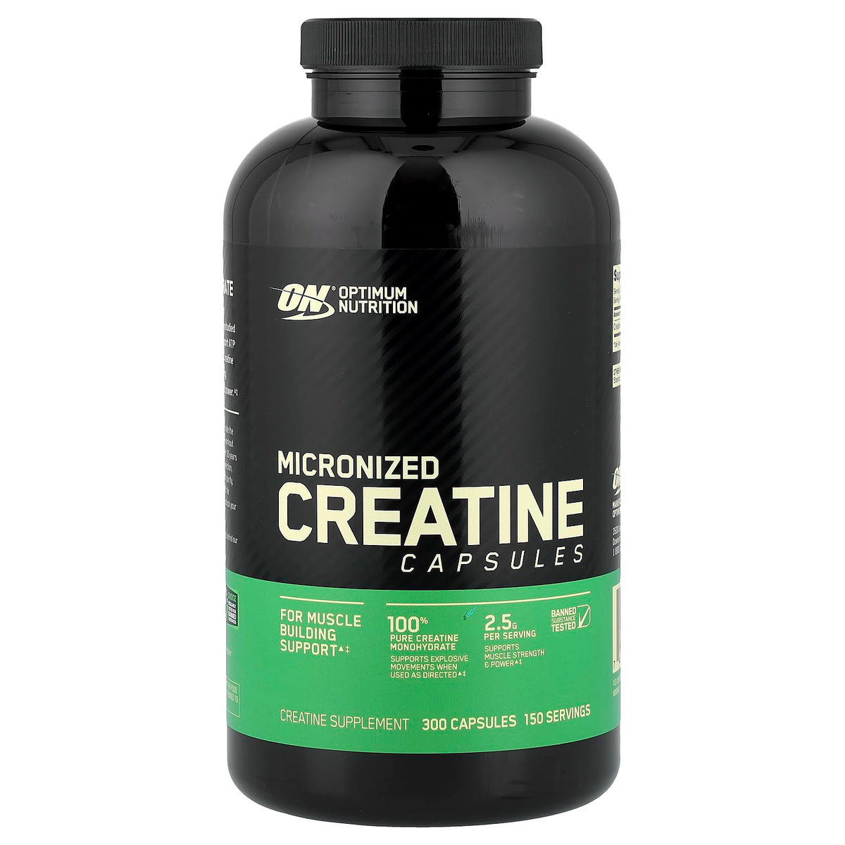 Optimum Nutrition Micronized Creatine Monohydrate Capsules, 300 Ct