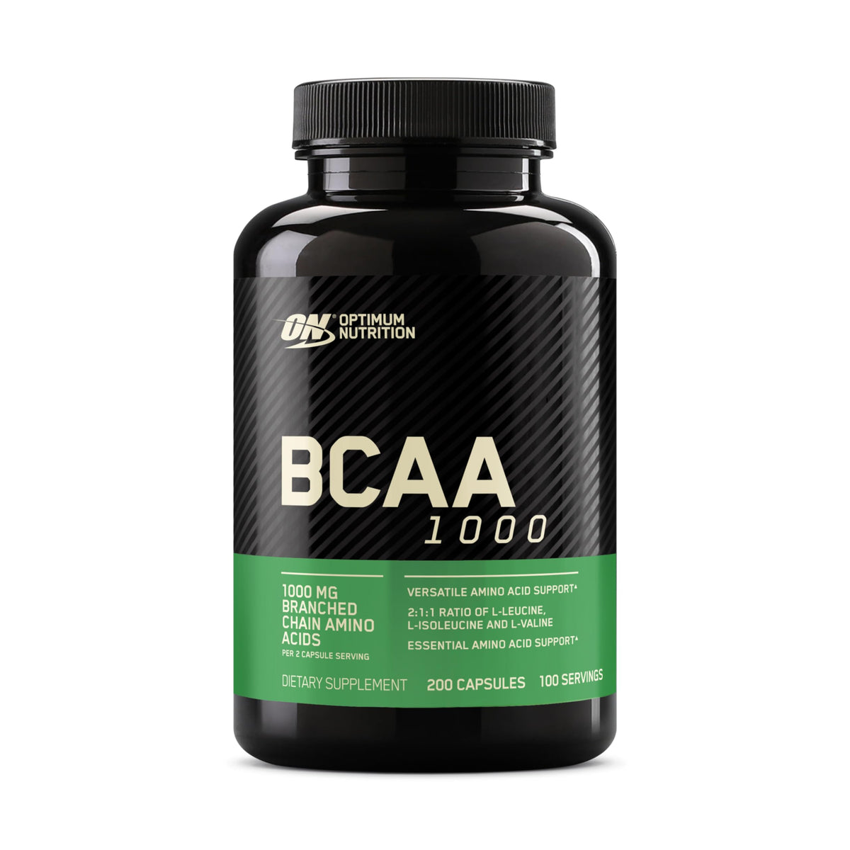 Optimum Nutrition BCAA Capsules, Keto Friendly, 1000mg, 400 Ct