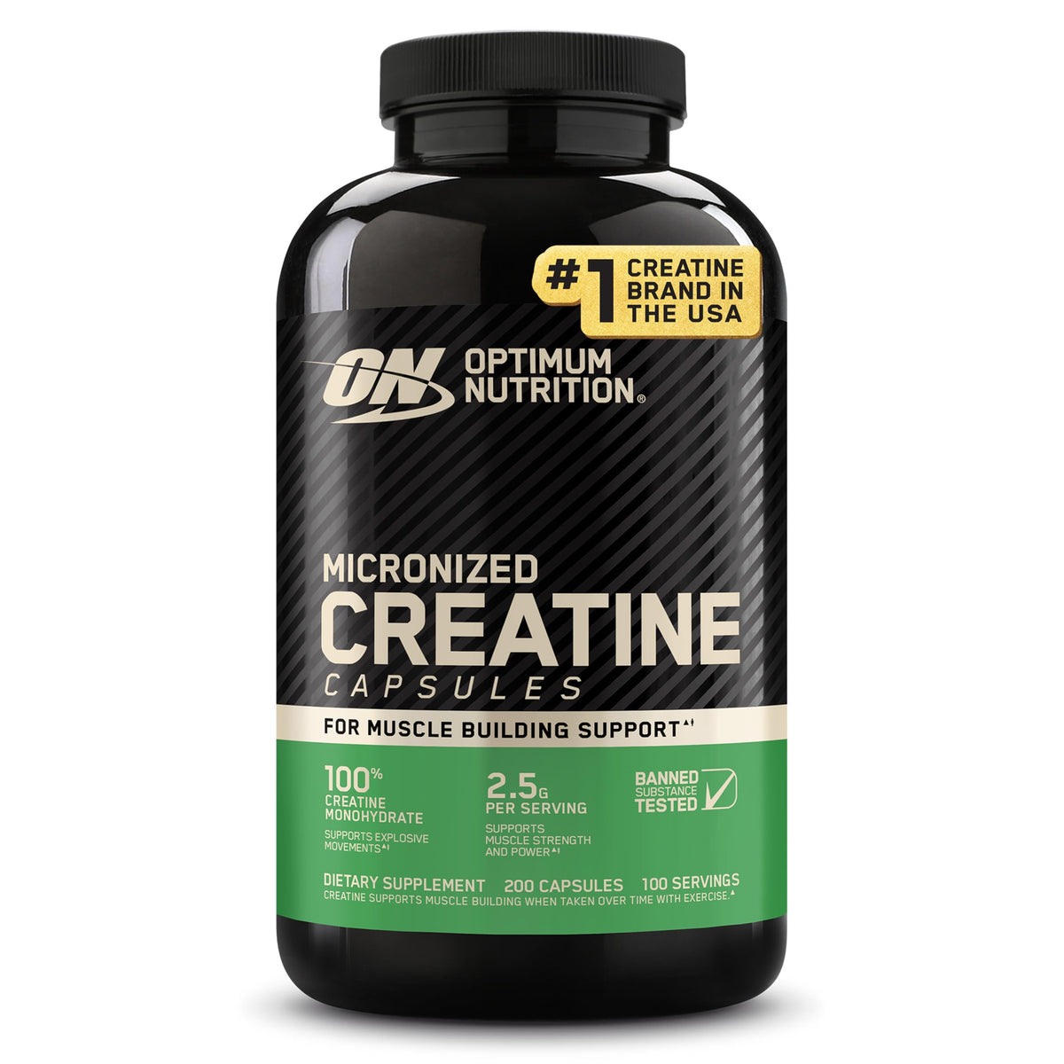 Optimum Nutrition Micronized Creatine Monohydrate Capsules, 300 Ct