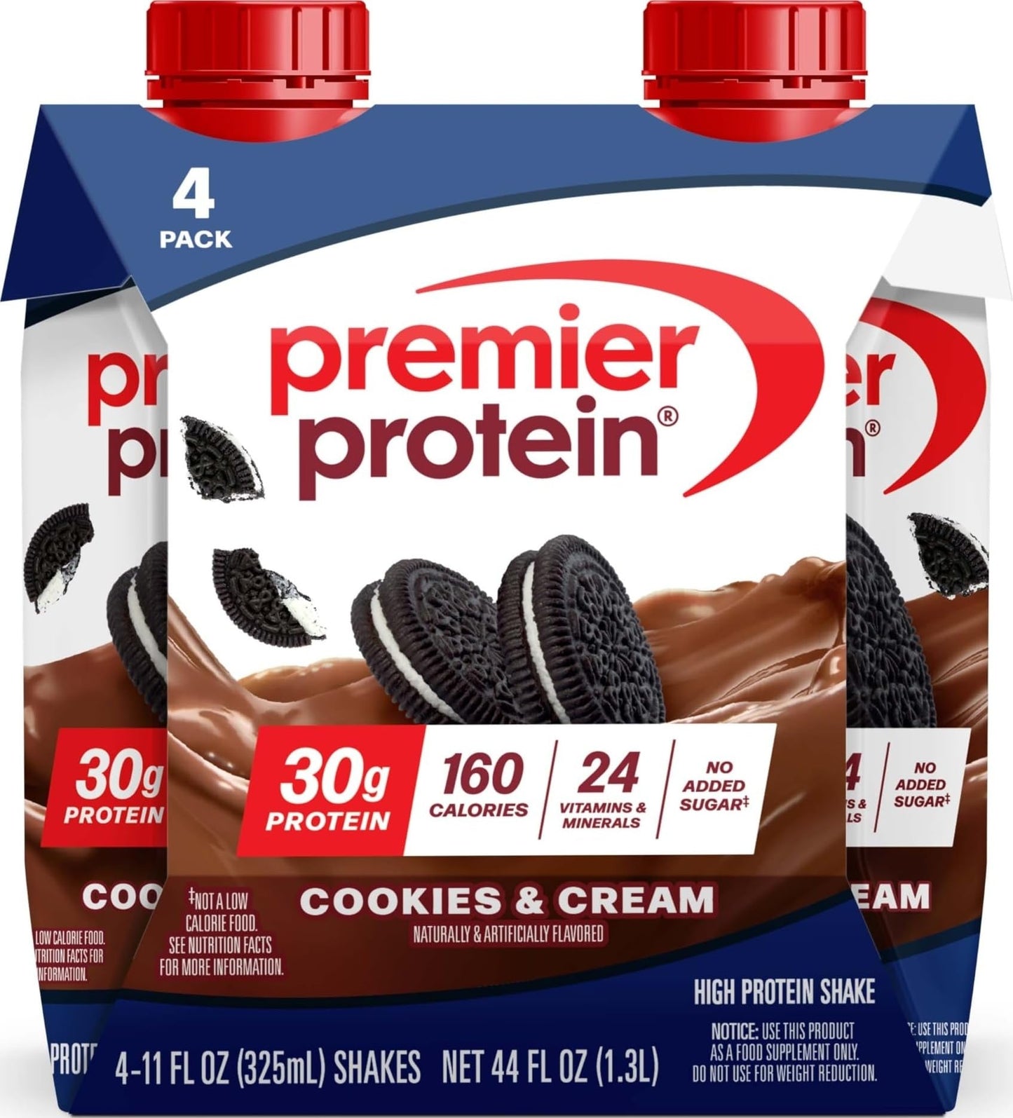 Premier Protein 30g High Protein Shake, Vanilla, 12 Pack | 160 Calories, 24 Vitamins & Minerals, No Added Sugar, Supports Muscle Health, Gluten-Free, 11 oz