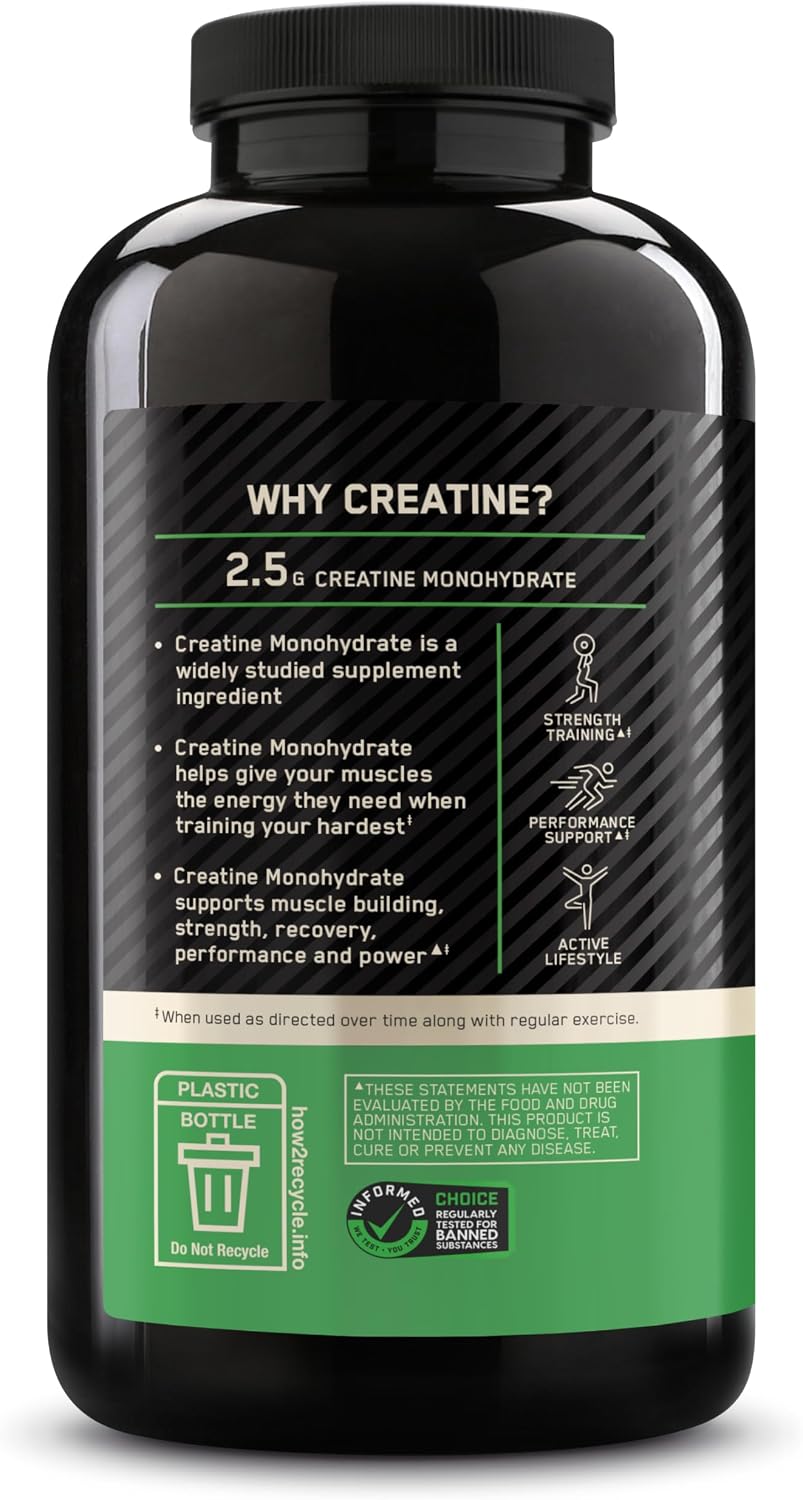 Optimum Nutrition Micronized Creatine Monohydrate Capsules, 300 Ct