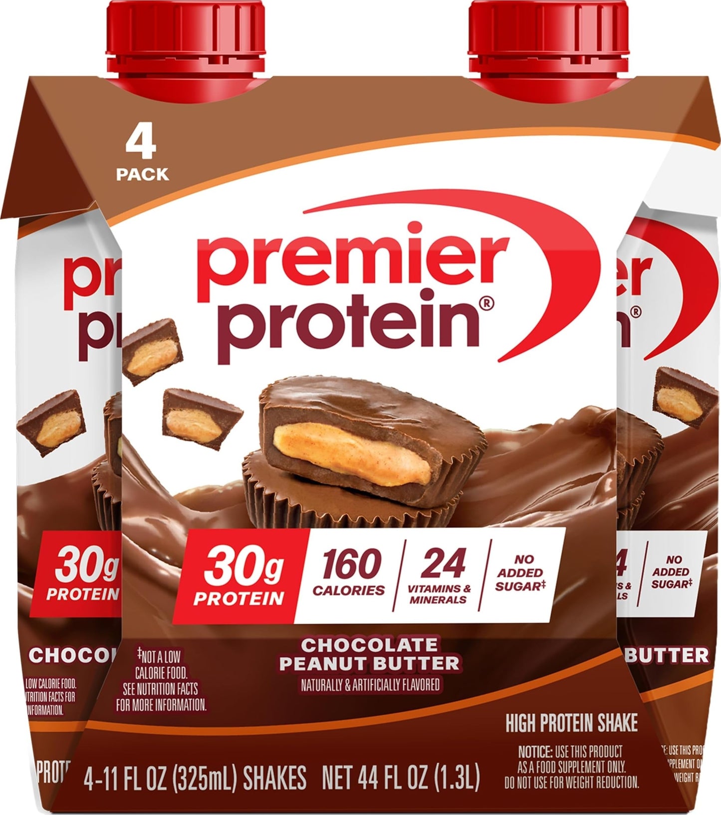 Premier Protein 30g High Protein Shake, Vanilla, 12 Pack | 160 Calories, 24 Vitamins & Minerals, No Added Sugar, Supports Muscle Health, Gluten-Free, 11 oz