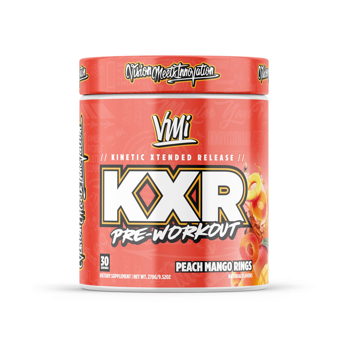 VMI Sports KXR High Stimulant Pre-Workout Energy Ready to Drink 400mg Caffeine, 6g Citrulline, 3.2g Beta-Alanine | Delicious – Convenient – Powerful | 12.5 oz Bottles (Miami Vice, 12 Bottles)