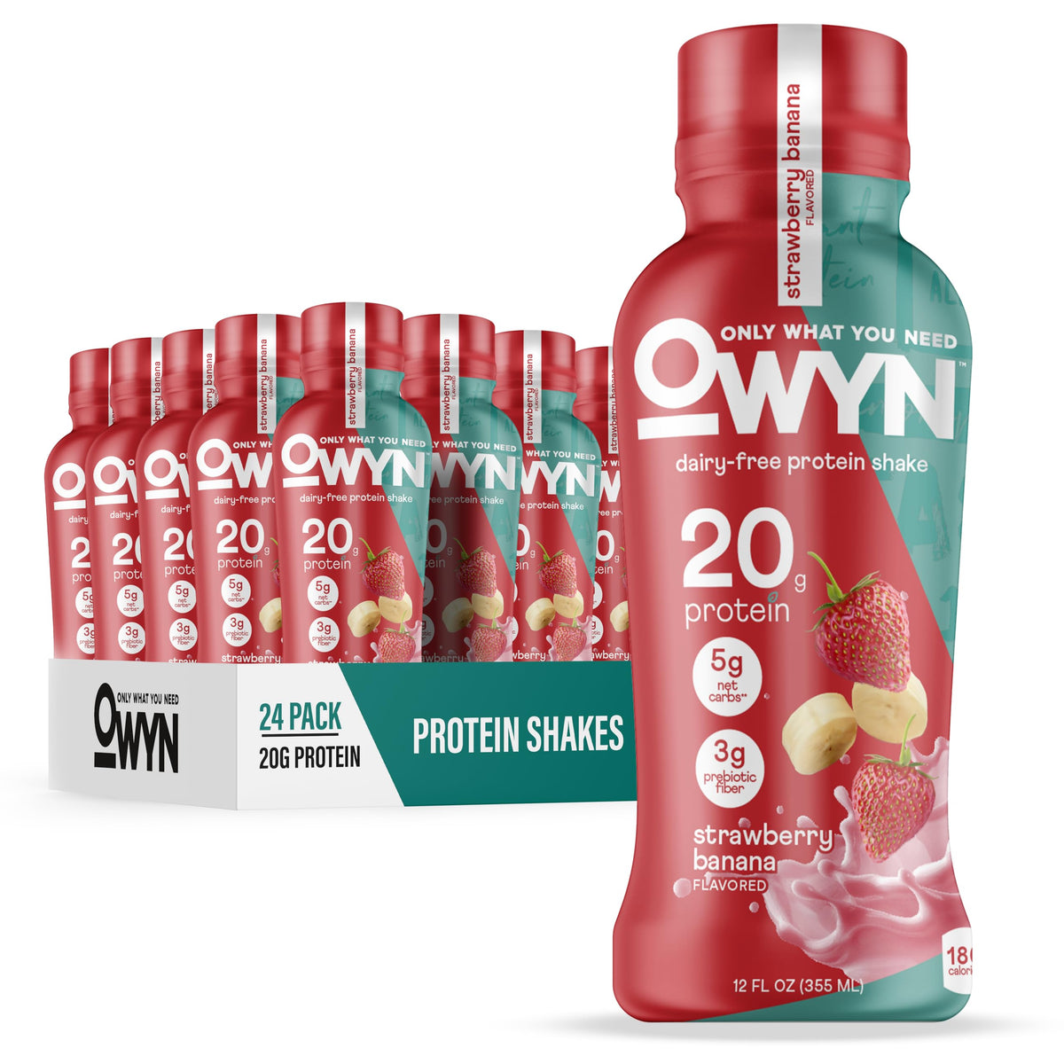 OWYN Only What You Need Dark Chocolate Flavored 20g Protein Shake, 12 Ct