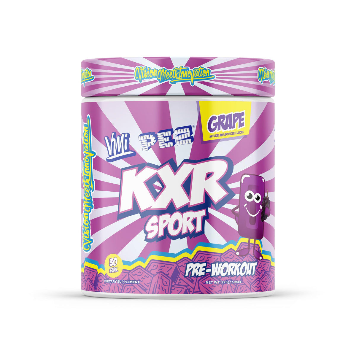 VMI Sports KXR High Stimulant Pre-Workout Energy Ready to Drink 400mg Caffeine, 6g Citrulline, 3.2g Beta-Alanine | Delicious, Convenient, Powerful | 12.5 oz Bottles (Blue Gummy, 12 Bottles)