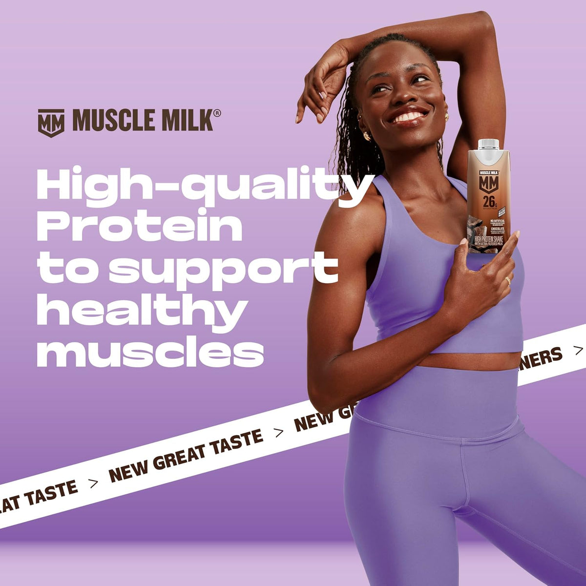 Muscle Milk Pro High Protein Shake, Chocolate, 14 fl oz Bottles, (12 Pack)