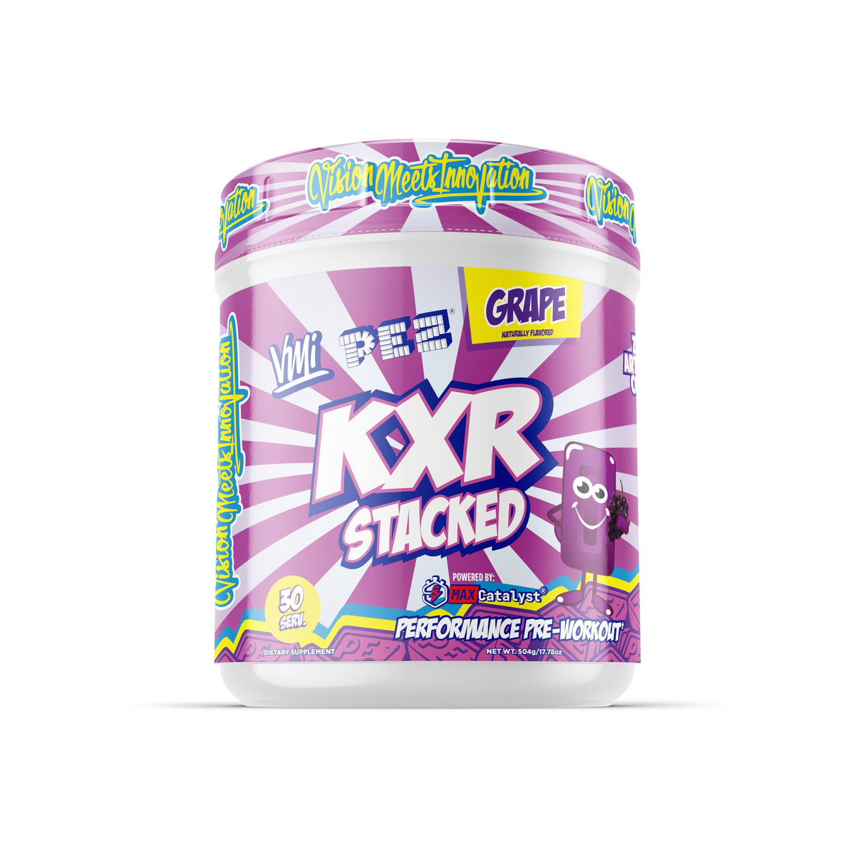 VMI Sports KXR High Stimulant Pre-Workout Energy Ready to Drink 400mg Caffeine, 6g Citrulline, 3.2g Beta-Alanine | Delicious – Convenient – Powerful | 12.5 oz Bottles (Miami Vice, 12 Bottles)
