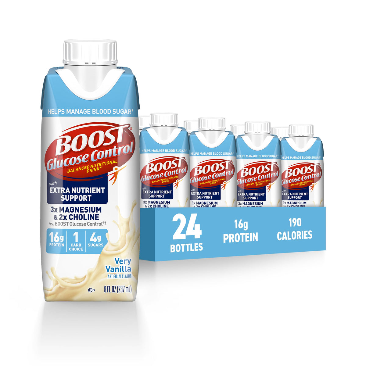 BOOST Glucose Control Ready to Drink Nutritional Drink, Chocolate, 8 FL OZ