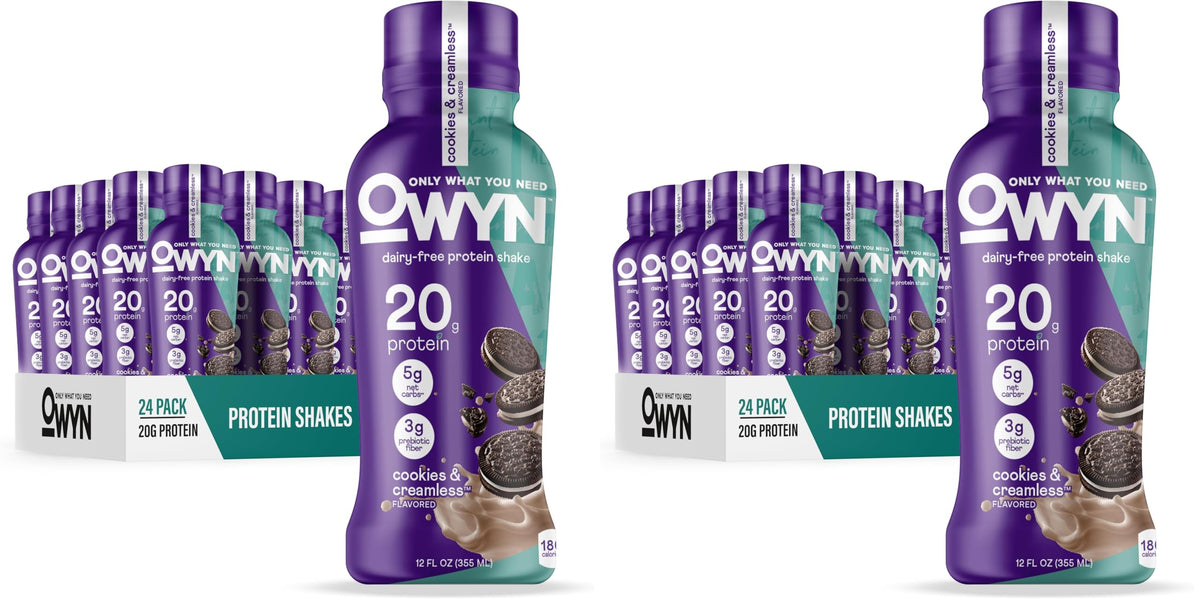 OWYN Only What You Need Dark Chocolate Flavored 20g Protein Shake, 12 Ct