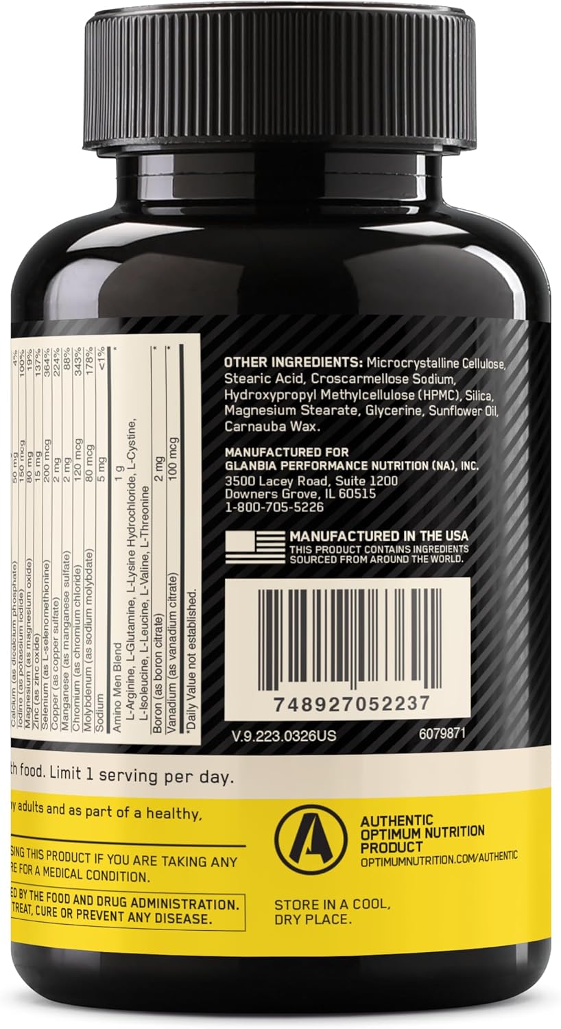 Optimum Nutrition Opti-Men Daily Multivitamin Supplement, 90 Ct
